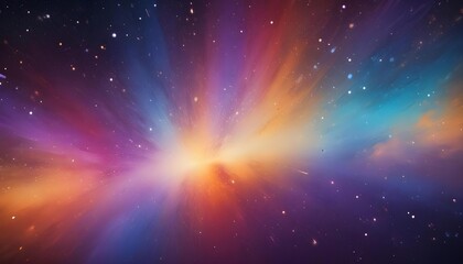 Fototapeta premium A stunning cosmic explosion showcases vibrant colors and celestial beauty.