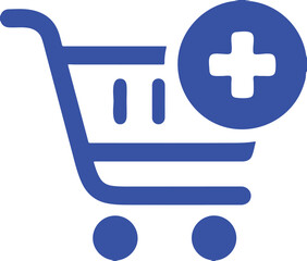 Obraz premium Shopping Cart Icon simple icon. Vector ICON all icon Viktor 