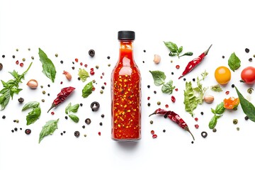 bottle of hot sauce from mexico or thailand hot sauce
