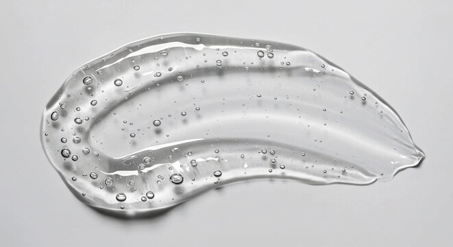 silver bronze silver bronze, Transparent gel texture with air bubbles