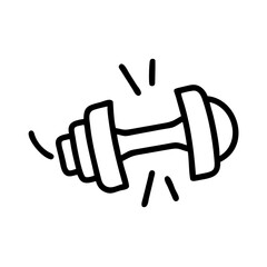 Obraz premium A hand-drawn illustration of a dumbbell, perfect for representing fitness and strength