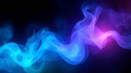 Fototapeta premium Abstract Blue and Purple Smoke