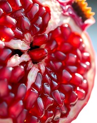 Pomegranate Seeds Macro