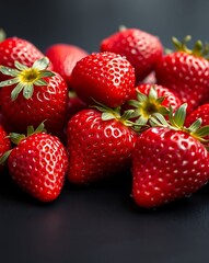 Pile of Red Strawberries