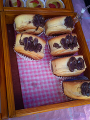 Chocolate Filled Cromboloni Pastry Dessert