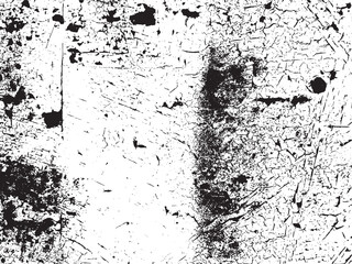 The image captures the essence of aged surface with layers of cracked paint. The black and white contrast enhances the texture and creates an abstract and weathered look.