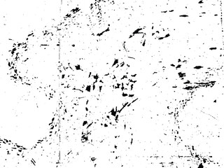 The image showcases an abstract pattern featuring sporadic black splatters and lines against a clean, white canvas. The stark contrast creates visual interest.