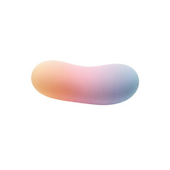 Abstract Design A Soft, Gradient-Filled Shape for Modern Aesthetics and Branding