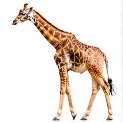 Obraz premium Giraffe in profile, walking