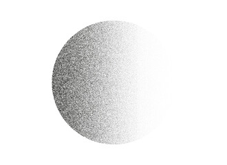 Spray noise gradient. Dot dissolve effect. Abstract dotwork. Vector illustration