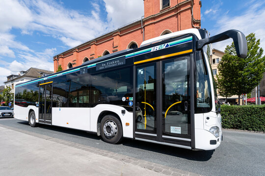Limburg, Germany - July 29, 2025: Limbus Mercedes-Benz Citaro bus