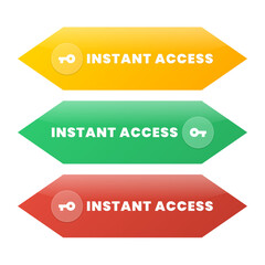 Get instant access with colorful arrows and key icons, perfect for websites, apps, and digital marketing campaigns, modern design.