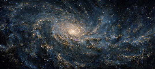 Fototapeta premium Beautiful spiral galaxy cosmic space nebula astronomy universe exploration milky way image for background use