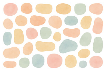 Colorful organic abstract liquid blob shape, pastel watercolor texture for text, titles and decorative design