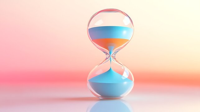 Colorful hourglass