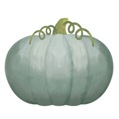 Green Pumpkin Illustration