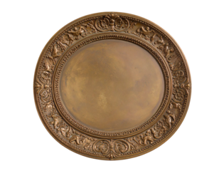 antique bronze plate