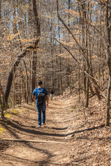 Obraz premium On the trail, every step forward is progress, Sandy Springs, Georgia, United States of America