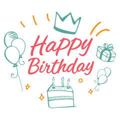 Happy Birthday Hand Lettering Design