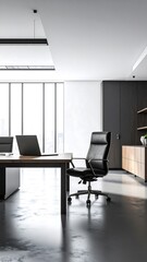 Modern office interior with city view (1)