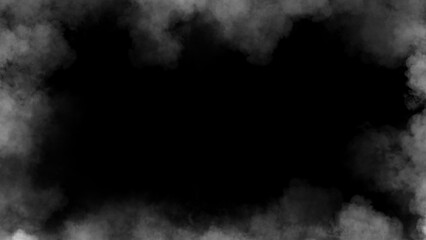 Smoke frame white flame . Border fog mist texture effect for film , text or space