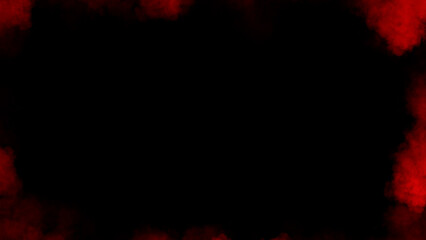 Red smoke frame white flame . Border fog mist texture effect for film , text or space