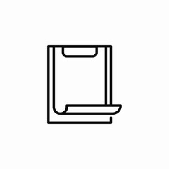 blank clipboard page icon sign vector