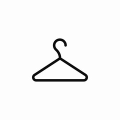 clothes hanger rack icon sign vector
