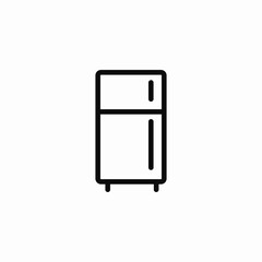 refrigerator appliance storage icon sign vector