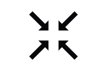 black diagonal navigation arrow flat vector icon pack with transparent background for web and app design