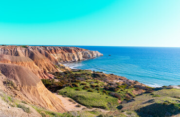 Dramatic Sandstone Cliffs Overlooking Maslin Beach