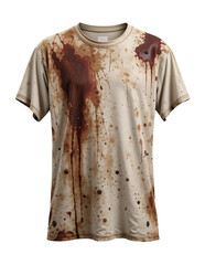 Dirty Stained T Shirt Isolated