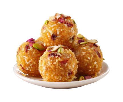 Delicious sweet treats indian cuisine food kitchen dessert isolated on transparent background, png