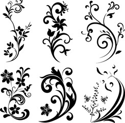 "Elegant Vintage Floral Ornaments"