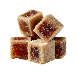 Sugar cubes delight kitchen food bright sweetness isolated on transparent background, png