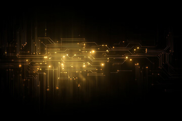 Golden circuit lines
