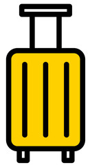 旅行・トラベルアイコンのカバン・キャリーケース