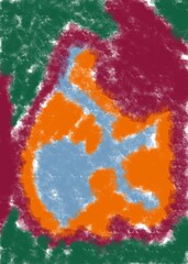 A work that comes from the imagination that is suitable for graphic resources as well as for printing purposes in the form of an illustration of an abstract background painting.