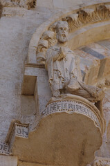 Termoli - Molise - Detail of the Cathedral of Santa Maria della Purificazione in Apulian Romanesque style, symbol of the seaside village.