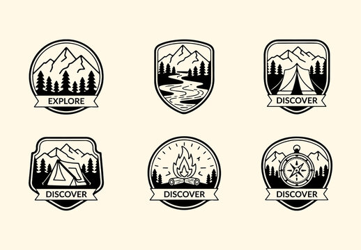 Travel Badge Design Layout
