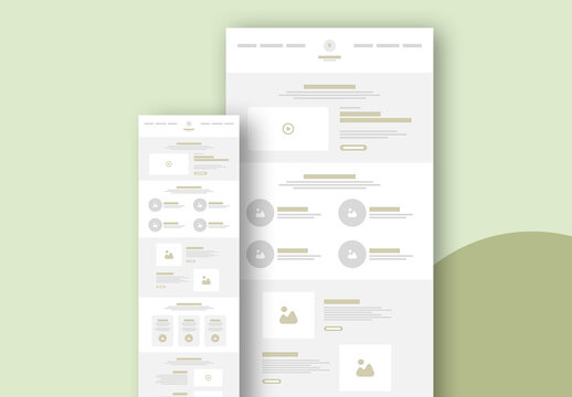 Wireframe Template Layout