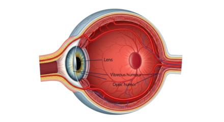 Detailed anatomy of the human eye