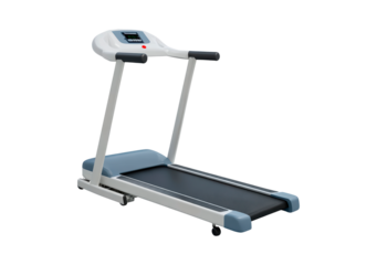 Modern electric treadmill with digital display and durable frame for home workouts