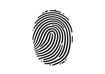 Fototapeta premium Fingerprint Scan Biometric Security Identity Verification Digital Privacy Authentication System Data Protection isolated on transparent background