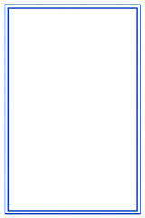 Minimal white background with thin blue border simple blank page in center flat vector design clean lines geometric shapes modern minimalistic concept elegant decorative layout.