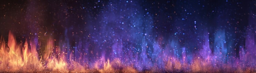 Naklejka premium A vibrant holographic depiction of fire, symbolizing the transformative light of repentance, ideal for creative and digital projects, Yom Kippur Day with AI integrated