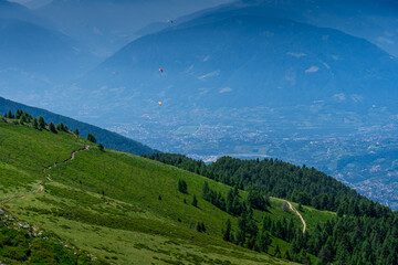 Fototapeta premium HGiking Through the Hirzer Alm South Tyrol