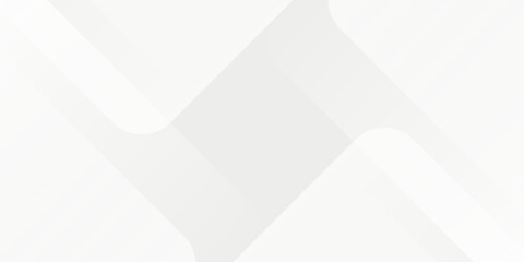 3D white geometric abstract background overlap layer on bright space with rounded rhomb effect decoration