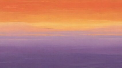 Sunset Orange to Lavender Canvas