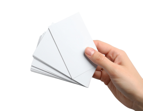 holding hand note paper